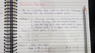 Lec 8 || Kruskal Algorithm to find Minimum Cost Spanning Tree (MST) | Analysis & Design of Algorithm