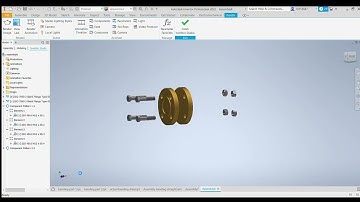 Nut and bolt connectors animation on Autodesk Inventor 2022 Professional