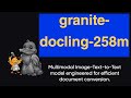 IBM Granite-Docling Multimodal Image-Text-to-Text model for Efficient Document Conversion