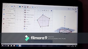 membuat jaring jaring prisma segi 5 menggunakan geogebra