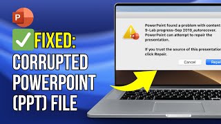 How to solve: PowerPoint found a problem with content in pptx.- Video Tutorial