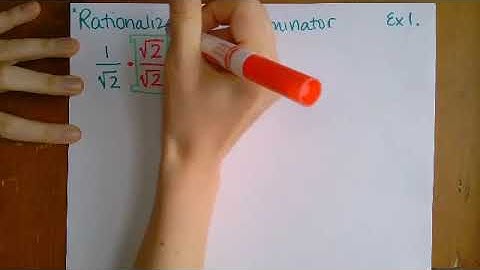 Rationalize the Denominator - Example 1