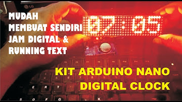 Mudah membuat jam digital. Merakit kit jam digital arduino nano.