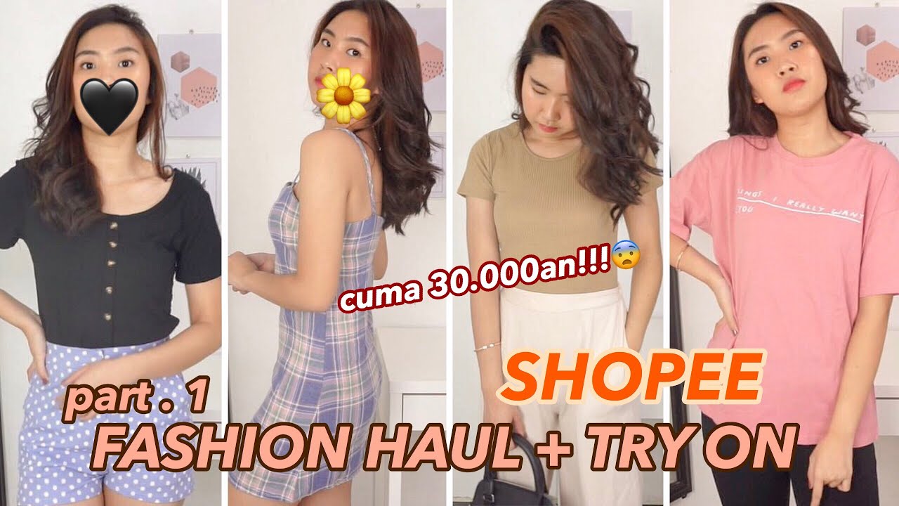  Shopee HAUL Baju Korea Murah  Try On PART 1 YouTube