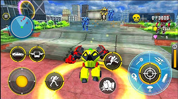 Enjoy futuristic robot bus driving & transform school bus into flying robot..