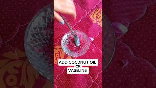 DIY Natural Lip Balm | Dry Rose + Coconut Oil + Vaseline | Soft &amp; Pink Lips at Home&quot;😍😍