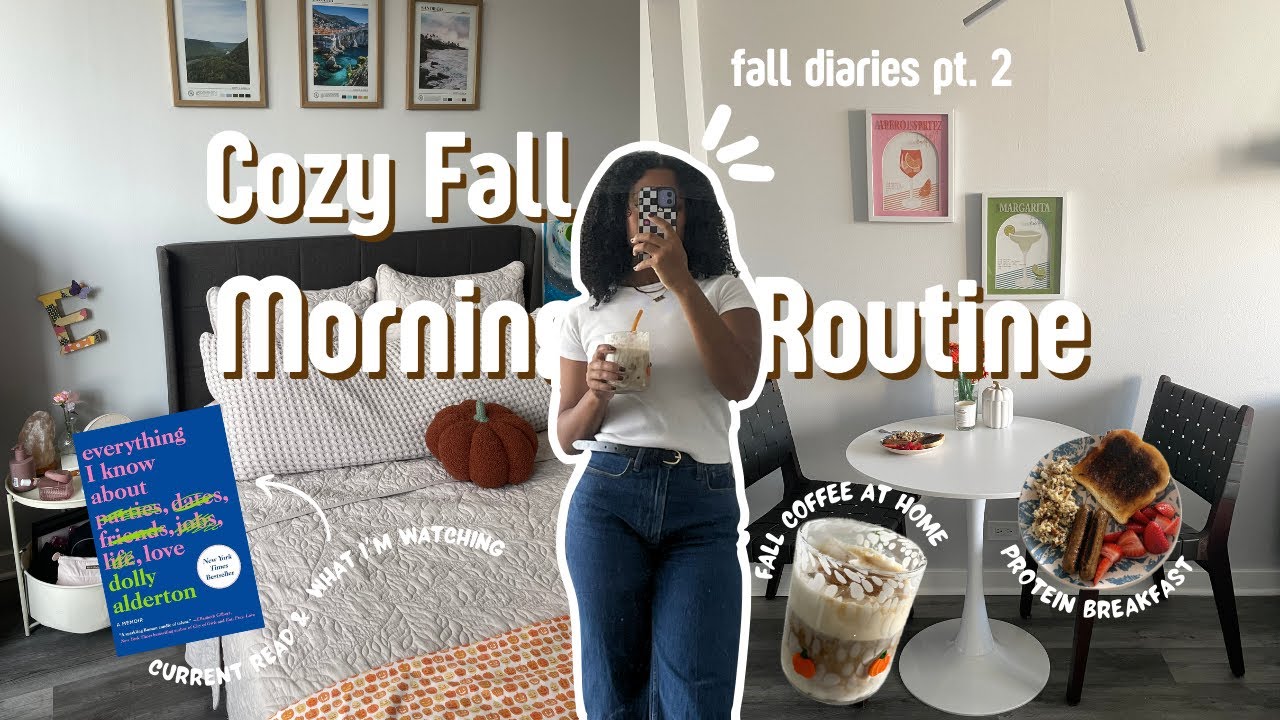 Sunday Routine Fall COZY FALL MORNING ROUTINE: fall coffee, morning walk, protein breakfast ...