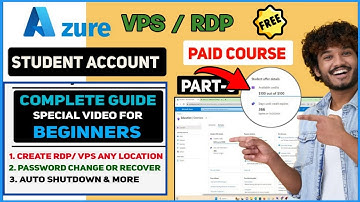 Special Video For Beginners How To Use Azure Portal | Create Free RDP / VPS Complete Guide | Azure