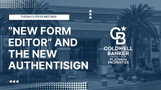 “New Form Editor” and the new Authentisign