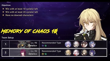 [Honkai Star Rail] Memory of Chaos Stage 10 Full 3 Star Clear carried by Luocha