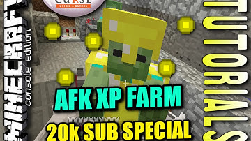 Minecraft - AFK XP FARM - AUTOMATIC - Tutorial ( PE /PS4 / XBOX / PS3 / WII U )