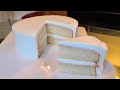 How to make a White Almond Cake with Buttercream frosting