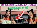 DESAFIO DOS 100 DÓLARES NA LOJA DE 1 DÓLAR ♥ 100 dollars on dollar tree challenge