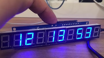 7segment LED x 10 display clock (Demo the year 2038 problem) Failed ver.