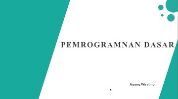 Alur Logika Pemrograman #1. Algoritma pemrograman