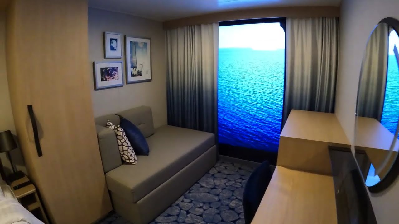 Utopia of the Seas interior Virtual Balcony room 8408