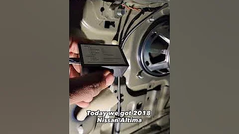 installing a kicker loc line output converter to factory speakers in a Nissan altima