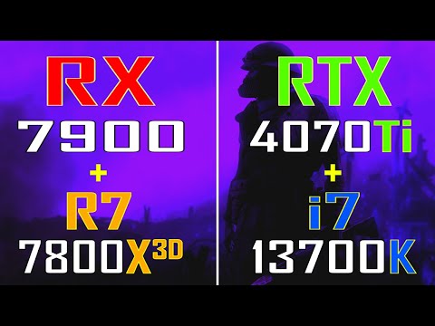 RTX 4070Ti + INTEL i7 13700K vs RX 7900 + RYZEN 7 7800X3D || PC GAMES TEST ||