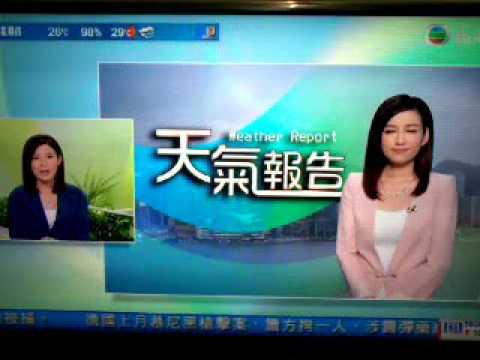 18/8/2016女神嘉倩天氣報告Happy 은지 Day