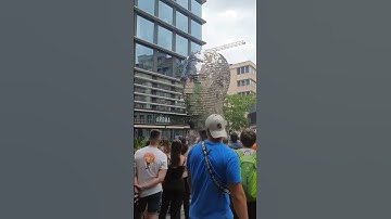 Rotating Statue of Kafka,  @ Národní Třída, Prague, Czech Republic #europe #viral #trending