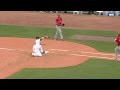 Laabos lin records first mlb putout at third base