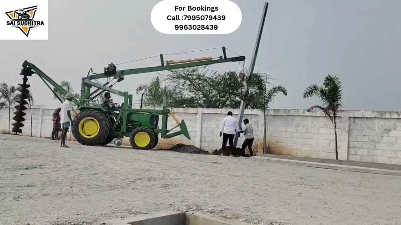 Pole Erection Machine by Sai Suchitra Agri Implements | Heavy Duty Hydraulic Pole Lifting Solution