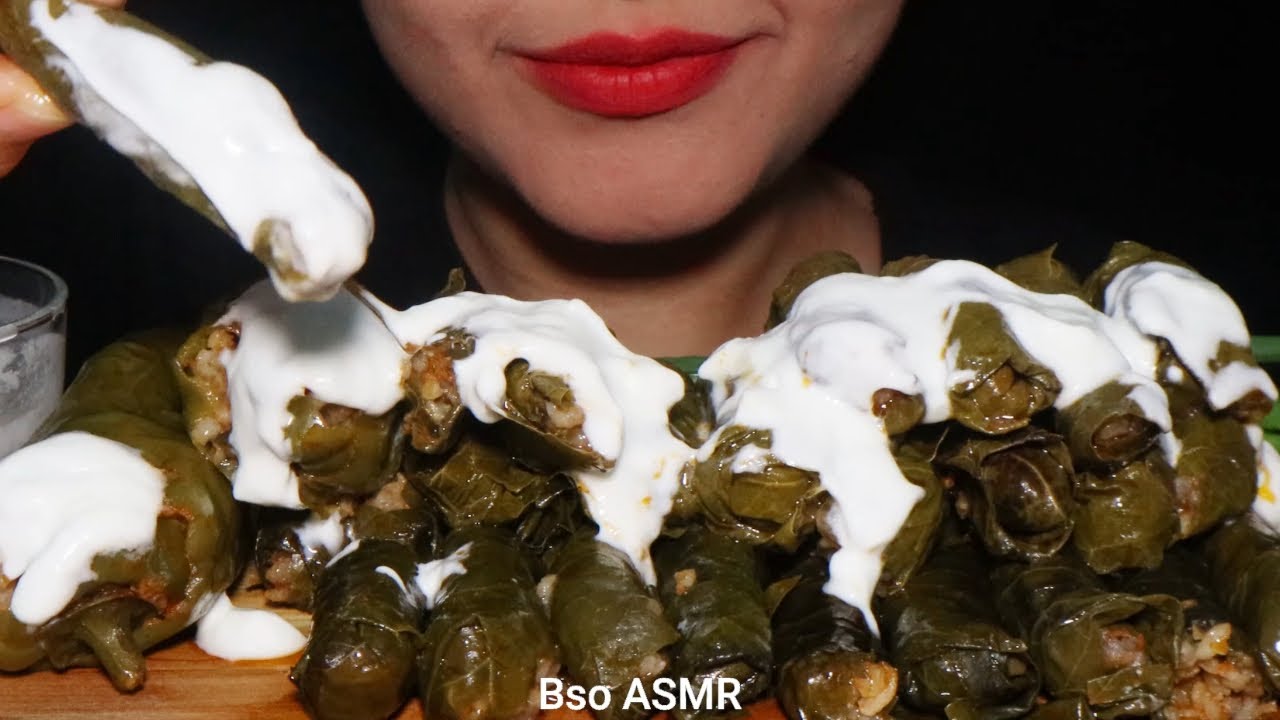 SARMA, YOĞURT ASMR  | TÜRK ASMR | NO TALKING | EATING SOUNDS | ALTYAZI