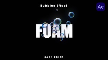 Bubbles & Foam Animation in After Effects #aftereffects #bubbles #animation