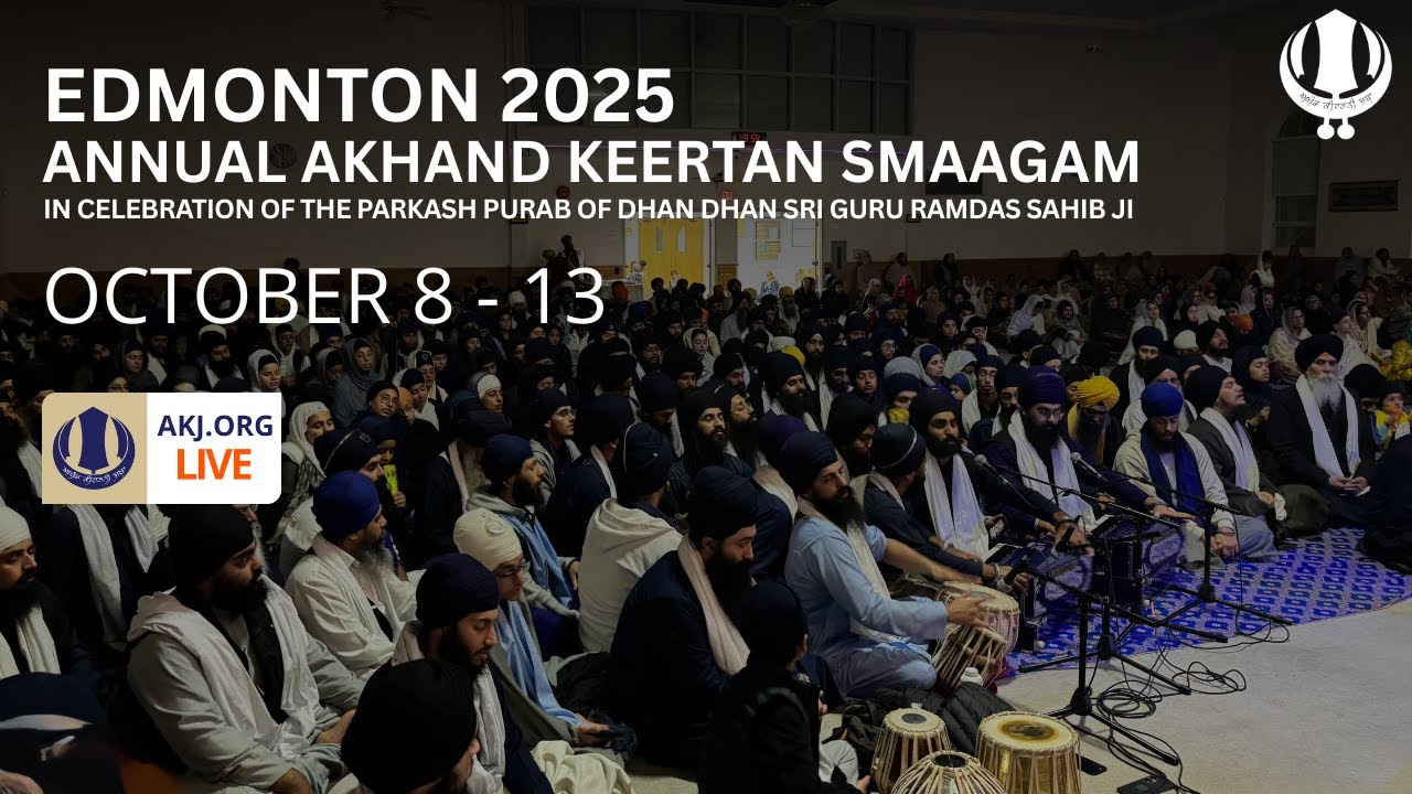 Live: Edmonton, Annual Akhand Keertan Smaagam (10, Oct-2025 Morning)