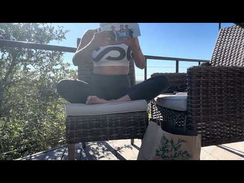 ASMR junk mail destroyed outside ☀️🌳