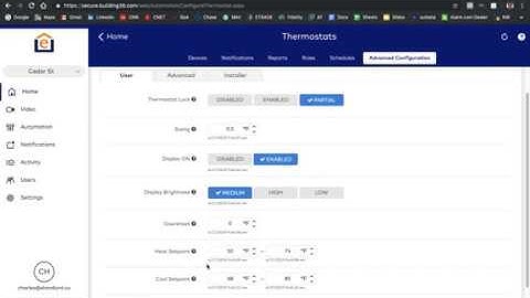 Setting a Partial Lock on The Building36 Smart Thermostat | ePropertyCare