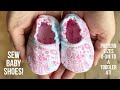  how to sew beginners baby shoes  boy or girl printable sewing pattern newborn to toddler 4t