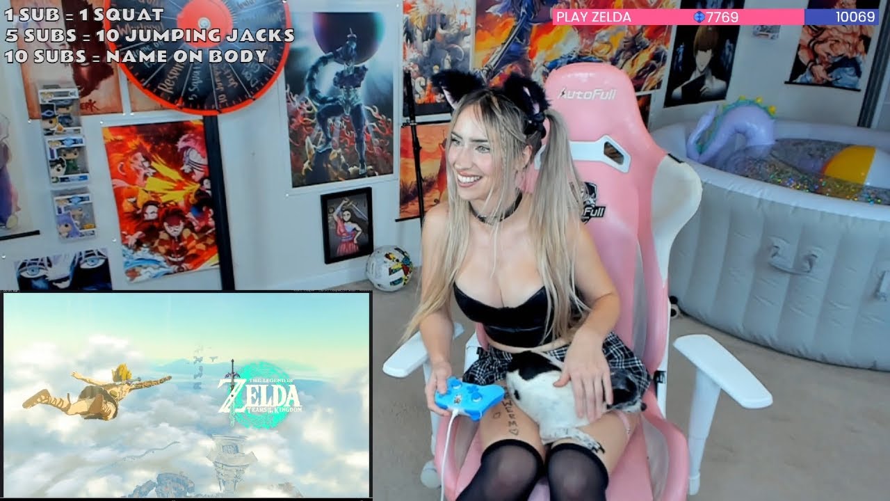 DevonJenelle (My Favorite Twitch Girl) Playing TLOZ Tears of the Kingdom - YouTube