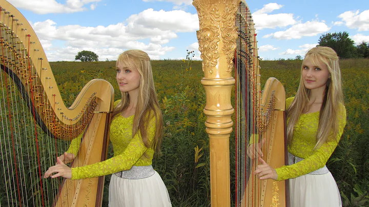 AMAZING GRACE - Harp Twins - Camille and Kennerly