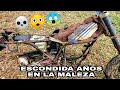 😲APARECE MOTO ROBADA HACE AÑOS TAPADA ENTRE LA MALEZA EN ZARAUTZ 💀Old abandoned motorcycle