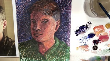 Pointillist Self Portrait PFW