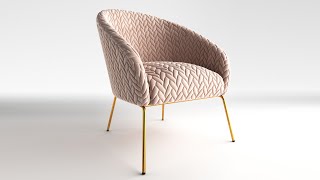 Modeling Armchair in 3Ds Max + Marvelous Designer