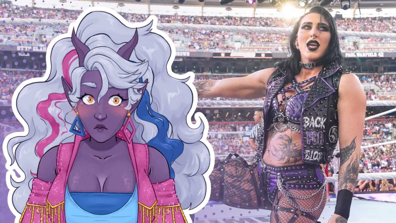 VTUBER DEBUT WEEK!! working on my rhea ripley cosplay but i have no muscles