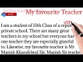777,My favourite teacher,English reading paragraph English reading practice @Englishreadingpractice