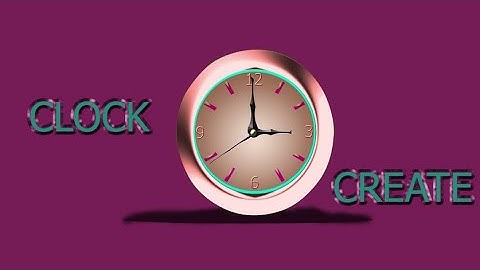 Wall clock create in photoshop