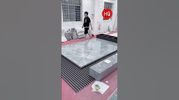 Sintered stone suspended TV wall #interiordesign #walldecor #buildingmaterials