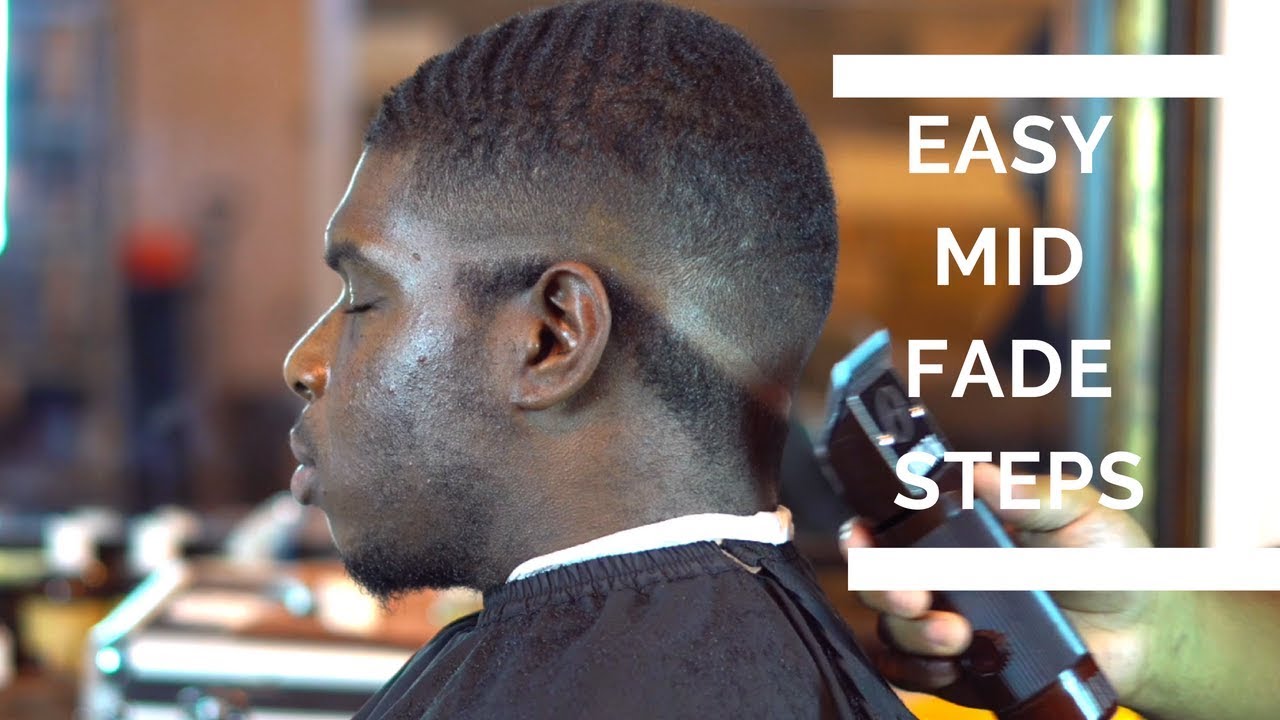 Mid Fade Haircut Tutorial Drop Bald Fade With 360 Waves