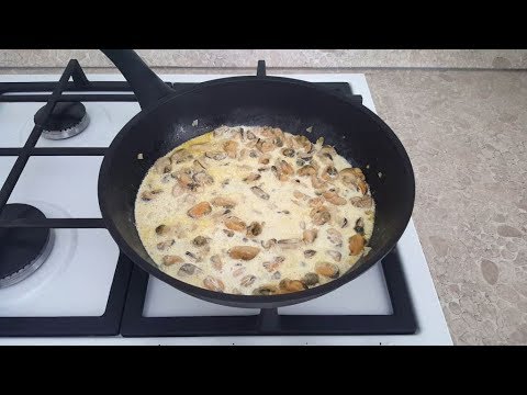 Мидии в сливочном соусе. Как вкусно приготовить замороженные очищенные мидии?