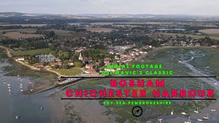 Aerial 4K Drone Footage Of Bosham Channel, West Sussex.