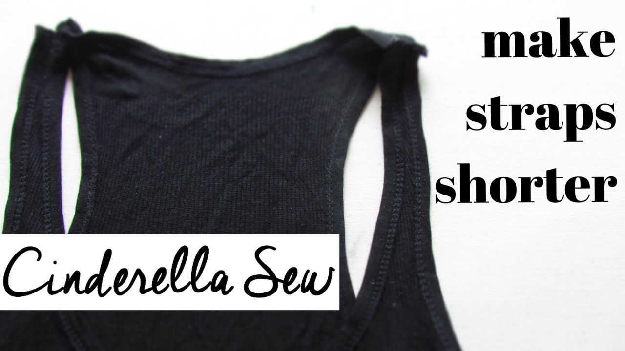 How to SHORTEN STRAPS on clothes  QUICK FIX (no sewing machine needed) 