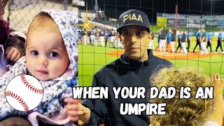 Dad is an umpire and the kids LOVE to watch him! They cheer GO DADDY!