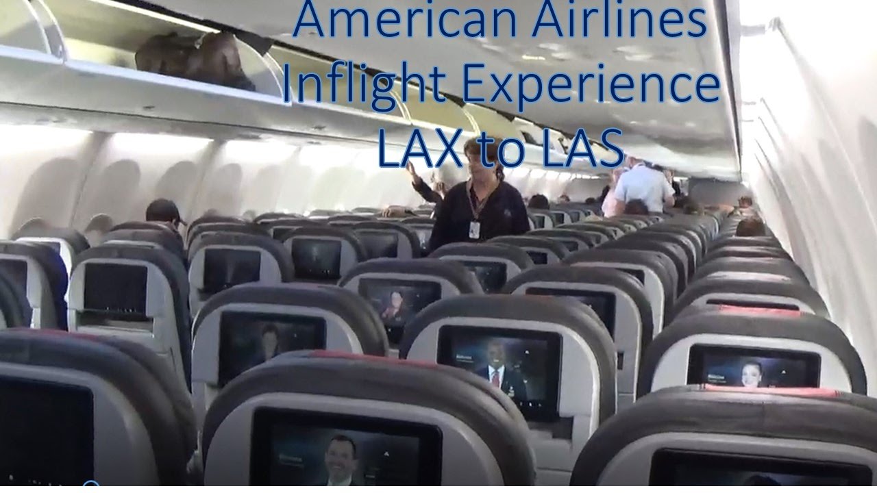 American Airlines Domestic Economy Inflight Experience LAX to LAS YouTube