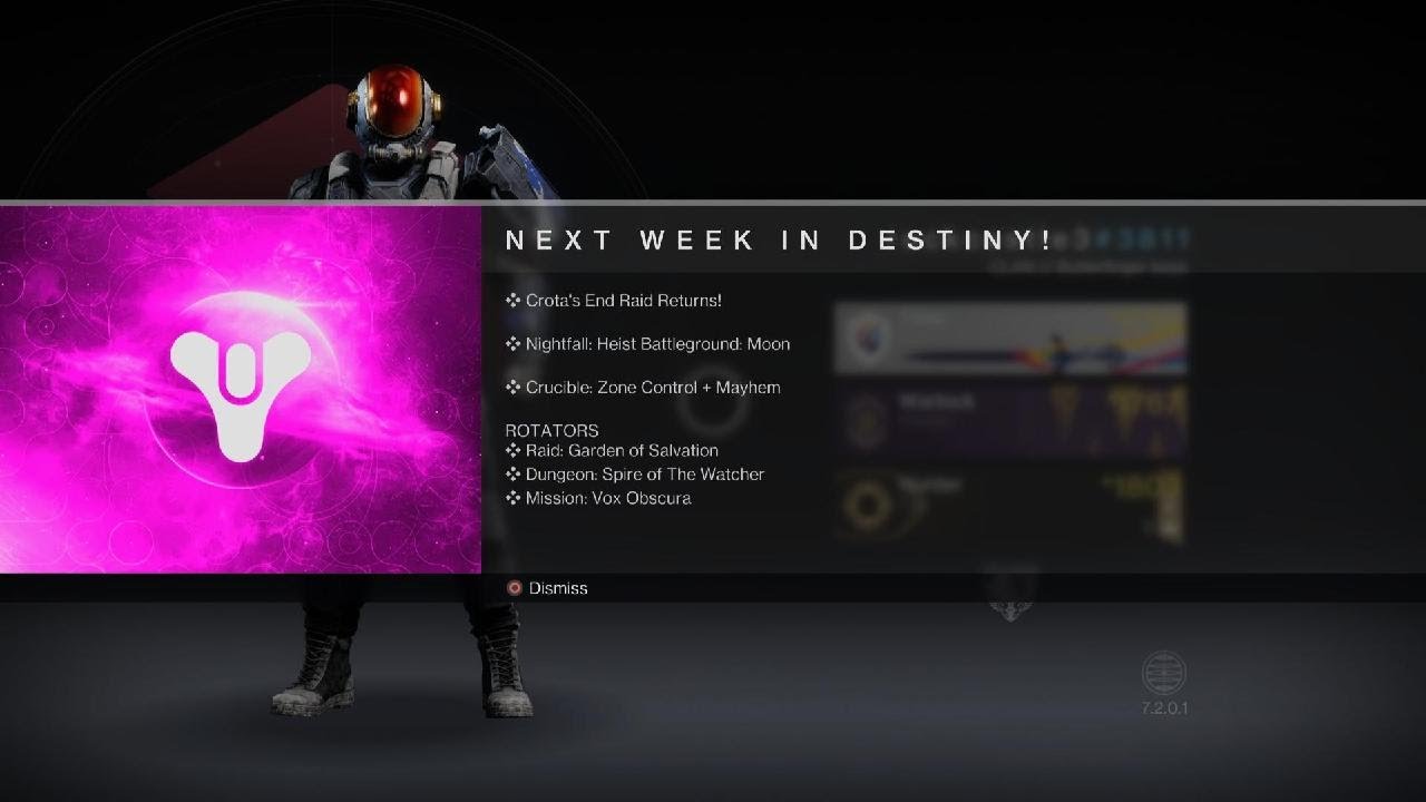 Destiny 2 Next Week in DESTINY 2 YouTube