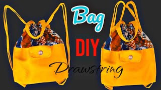 Sewing Hacks That Everyone Should Know - DIY Drawstring Backpack Bag