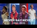 Justin Bieber - Never Say never ft Jaden Smith live evolution (2010-2021)